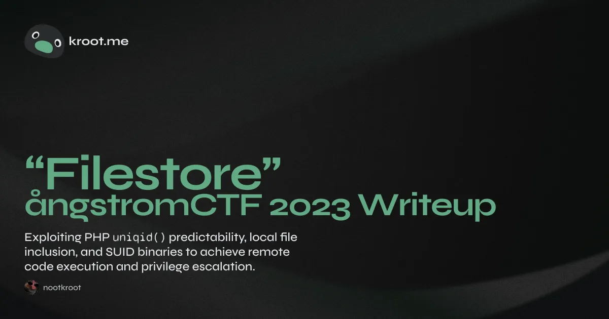 Filestore – ångstromCTF 2023 Writeup